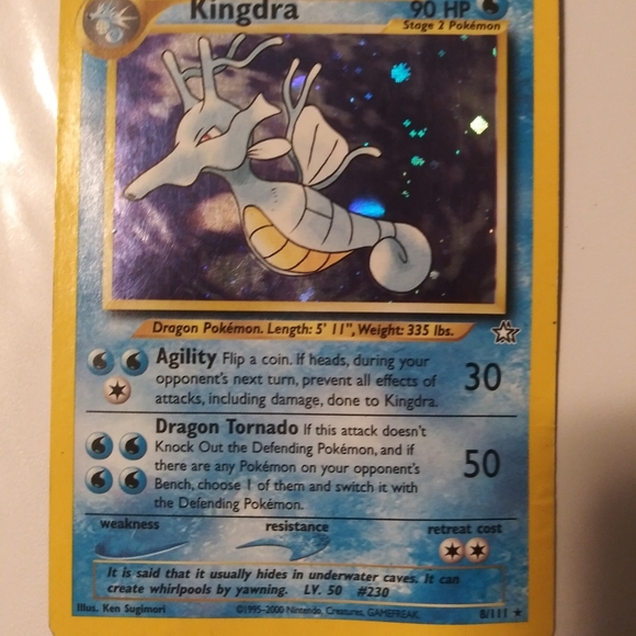 Pokemon | Games | Kingdra 811 Holo Pokemon Card | Poshmark